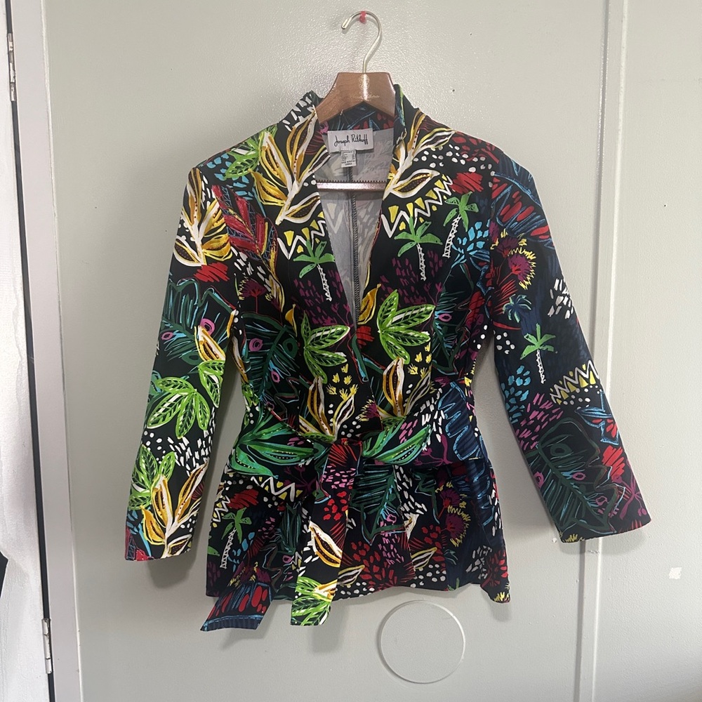 Joseph Ribkoff Multicolor Abstract Blazer